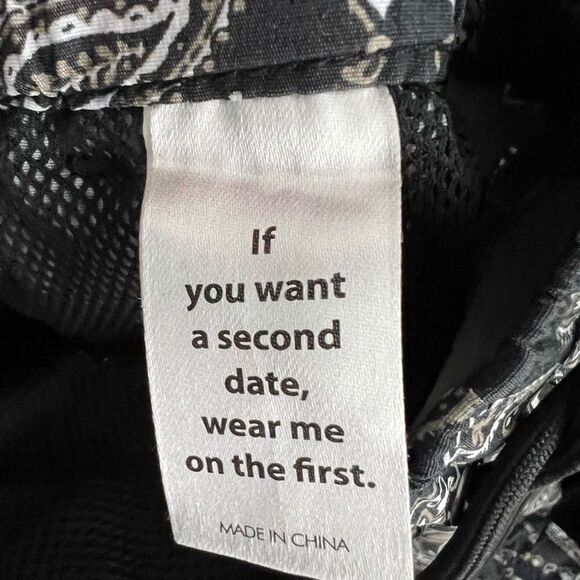 PacSun Black Paisley Drawstring Pants - Picture 10 of 12